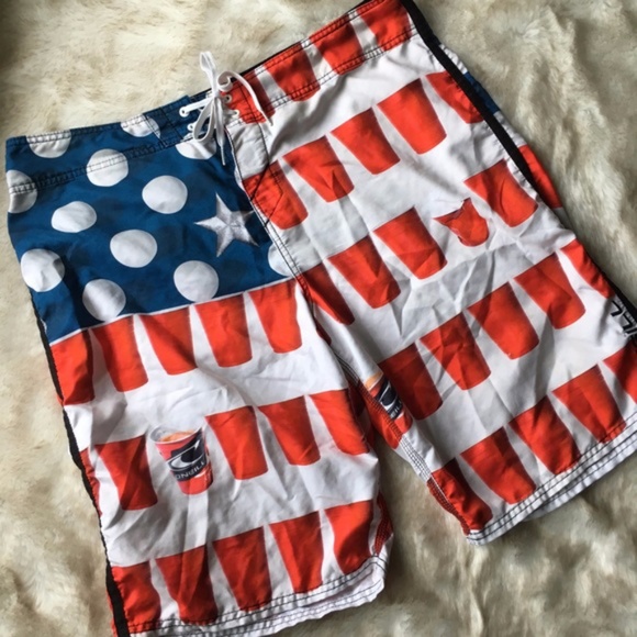O'Neill Other - O’Neil // 'Murica Beer Pong Board Shorts 36